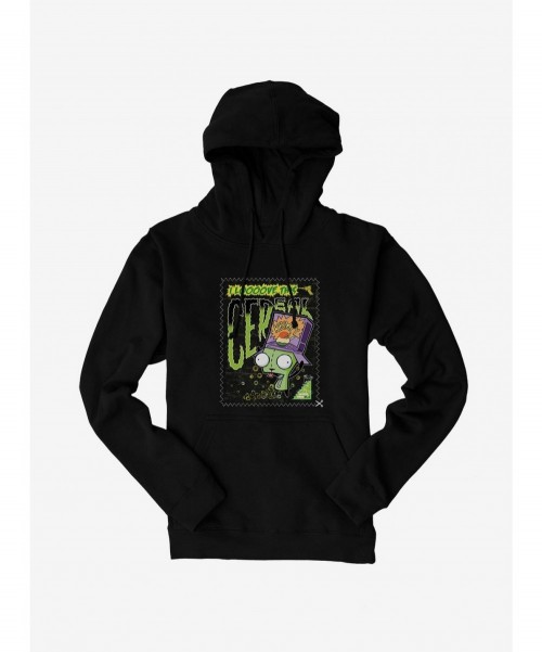 Hot Sale Invader Zim I Love This Cereal Hoodie $14.37 Hoodies