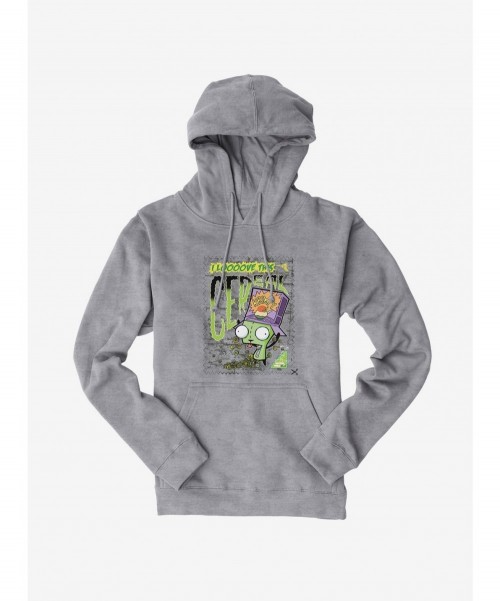 Hot Sale Invader Zim I Love This Cereal Hoodie $14.37 Hoodies