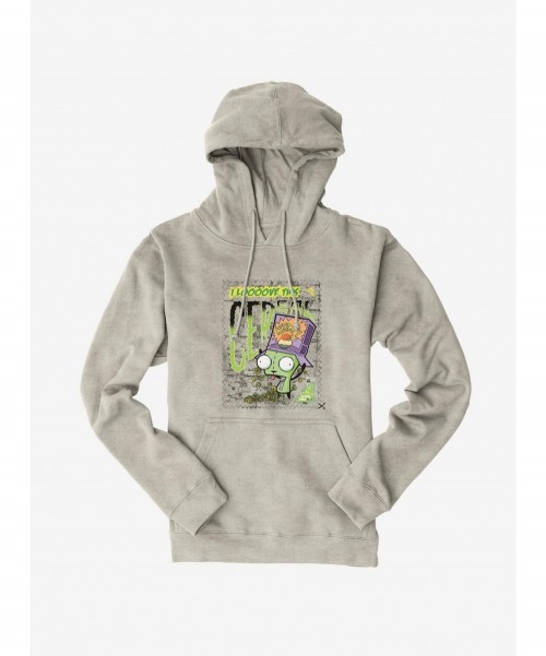 Hot Sale Invader Zim I Love This Cereal Hoodie $14.37 Hoodies