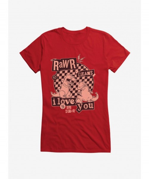 Absolute Discount Rugrats Punk Poster Rawr Means I Love You Girls T-Shirt $6.18 T-Shirts