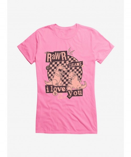 Absolute Discount Rugrats Punk Poster Rawr Means I Love You Girls T-Shirt $6.18 T-Shirts