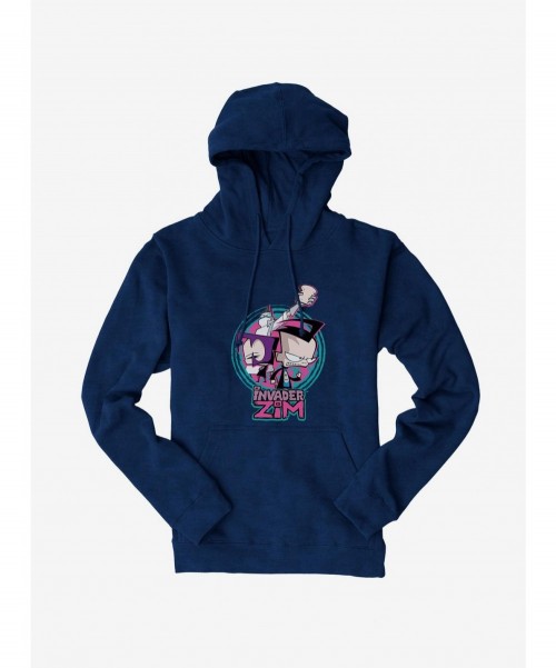 Discount Sale Invader Zim Gaz, Dib & Professor Membrane Hoodie $16.16 Hoodies