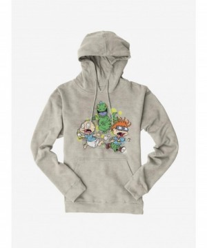 Value for Money Rugrats Tommy And Chuckie Run From Reptar Hoodie $16.52 Hoodies