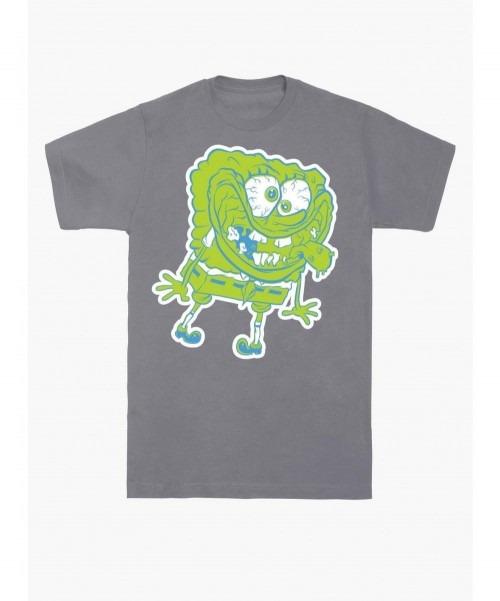 Low Price SpongeBob Green Icon T-Shirt $7.87 T-Shirts