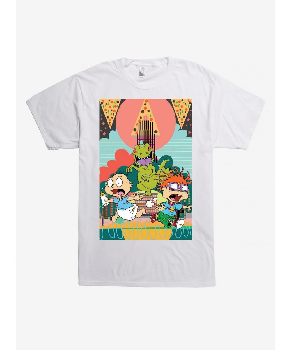 Discount Sale Rugrats Reptar Chase T-Shirt $10.15 T-Shirts