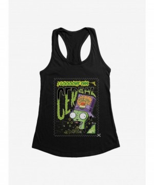 Pre-sale Discount Invader Zim I Love Cereal Girls Tank $9.76 Tanks