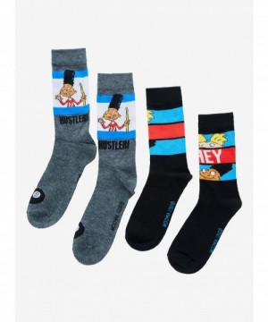 Best Deal Hey Arnold! Duo Crew Socks 2 Pair $4.23 Other Merch