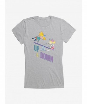 Limited-time Offer Hey Arnold! Up And Down Girls T-Shirt $9.96 T-Shirts