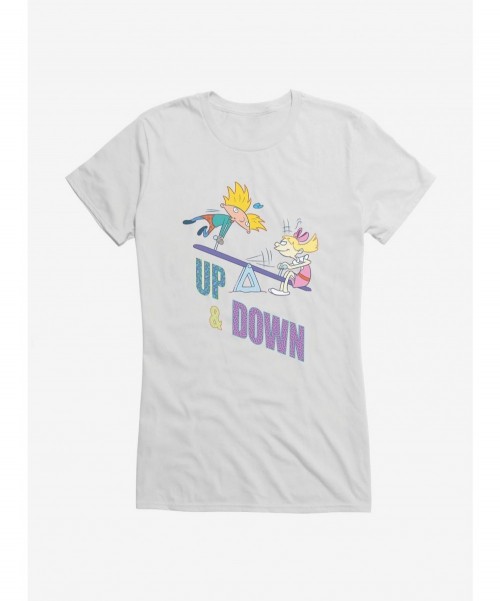 Limited-time Offer Hey Arnold! Up And Down Girls T-Shirt $9.96 T-Shirts