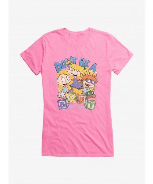 Festival Price Rugrats Don't Be A Baby Girls T-Shirt $7.57 T-Shirts