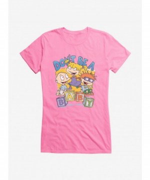 Festival Price Rugrats Don't Be A Baby Girls T-Shirt $7.57 T-Shirts