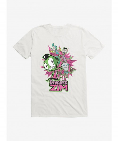 Discount Invader Zim GIR & Roboparents T-Shirt $8.22 T-Shirts