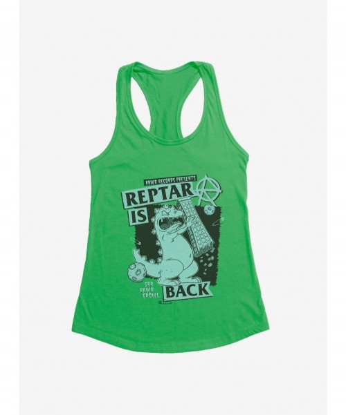 Seasonal Sale Rugrats Punk Poster Reptar Is Back Girls Tank $6.37 Tanks