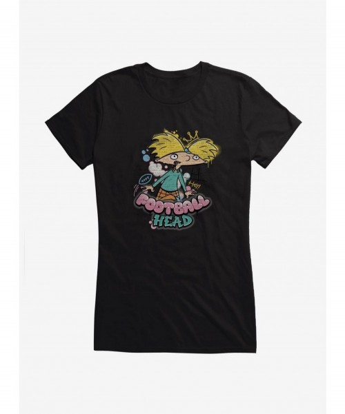 Hot Selling Hey Arnold! Football Head Girls T-Shirt $9.56 T-Shirts