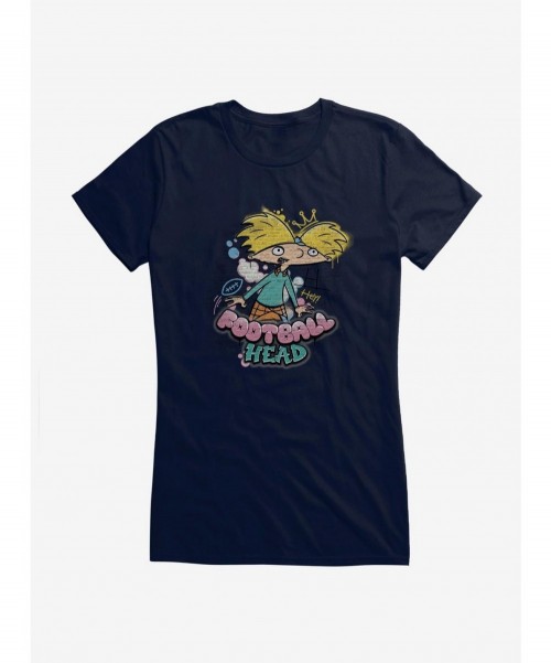 Hot Selling Hey Arnold! Football Head Girls T-Shirt $9.56 T-Shirts