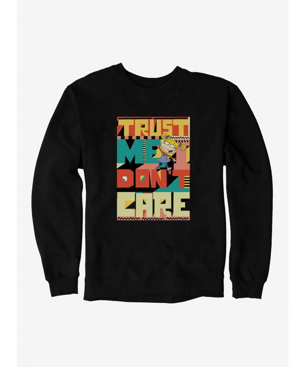 Huge Discount Rugrats Angelica Trust Me I Don't Care Sweatshirt $11.81 Sweatshirts