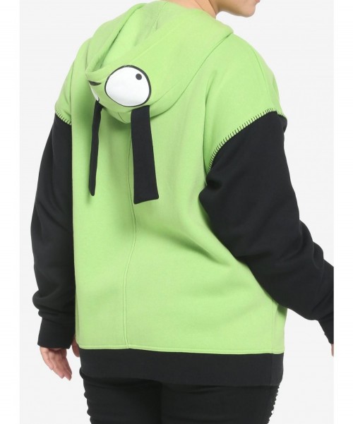 Low Price Invader Zim GIR Cosplay Girls Hoodie Plus Size $19.65 Hoodies