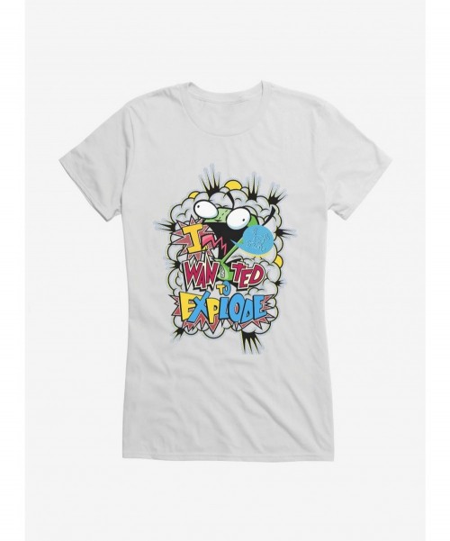 New Arrival Invader Zim I Want To Explode Girls T-Shirt $8.17 T-Shirts