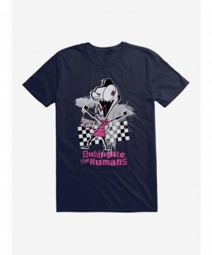 Pre-sale Discount Invader Zim Subjugate The Humans T-Shirt $9.18 T-Shirts