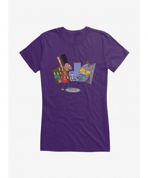 Discount Hey Arnold! Baseball Girls T-Shirt $8.17 T-Shirts