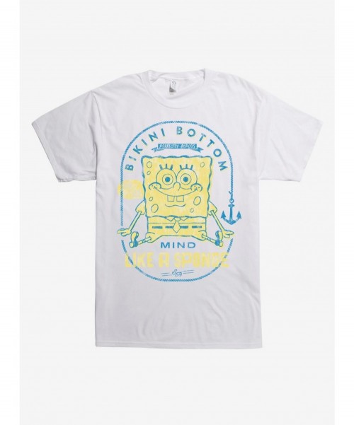 Limited-time Offer SpongeBob Mind like a Sponge T-Shirt $7.04 T-Shirts