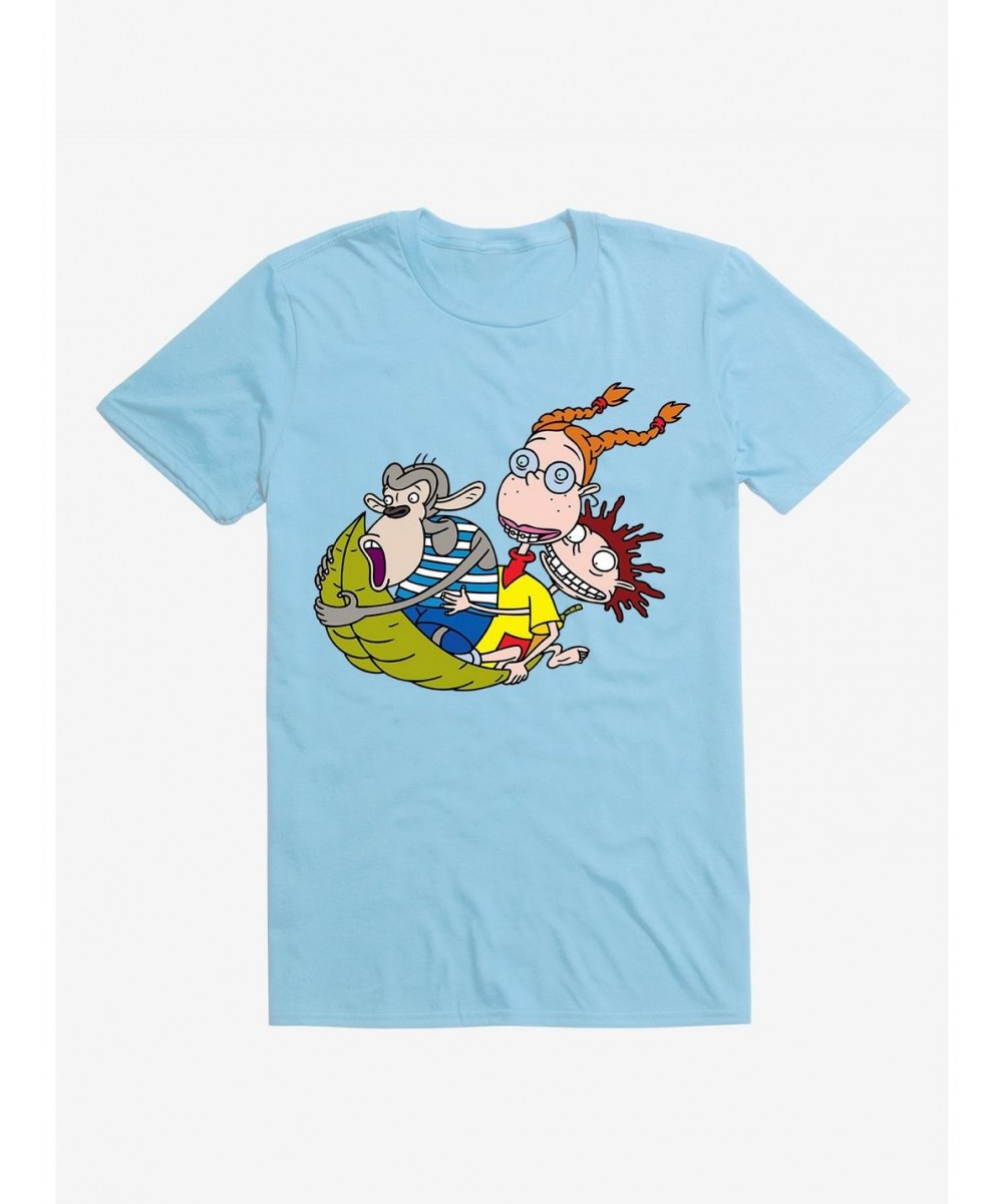 Huge Discount The Wild Thornberry's Leaf Sledding T-Shirt $7.46 T-Shirts