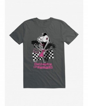 Pre-sale Discount Invader Zim Subjugate The Humans T-Shirt $9.18 T-Shirts