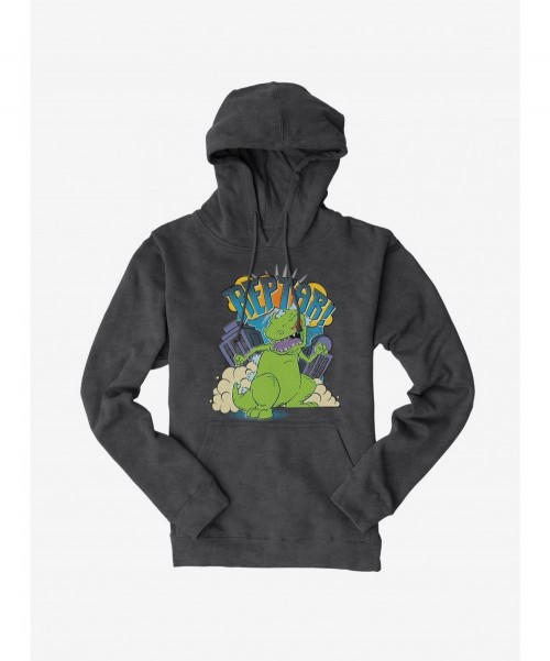 Discount Sale Rugrats Reptar In The City Hoodie $11.49 Hoodies