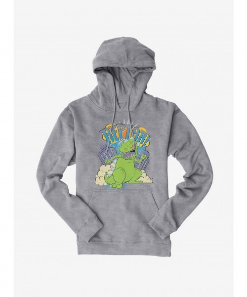 Discount Sale Rugrats Reptar In The City Hoodie $11.49 Hoodies