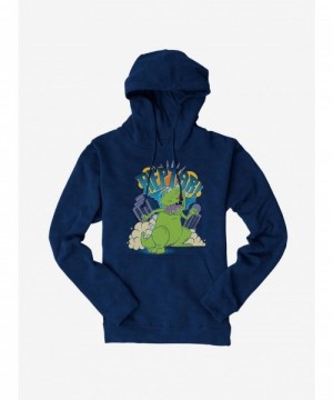 Discount Sale Rugrats Reptar In The City Hoodie $11.49 Hoodies