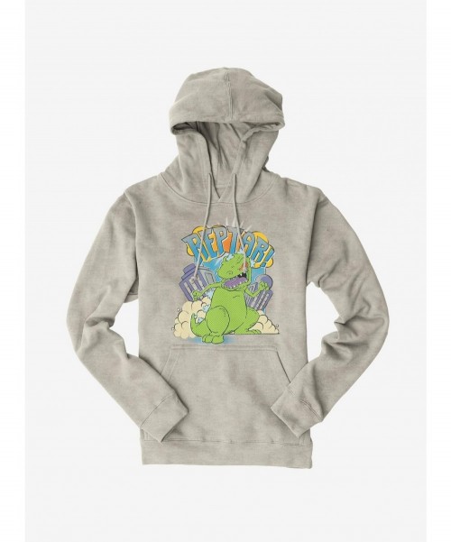 Discount Sale Rugrats Reptar In The City Hoodie $11.49 Hoodies