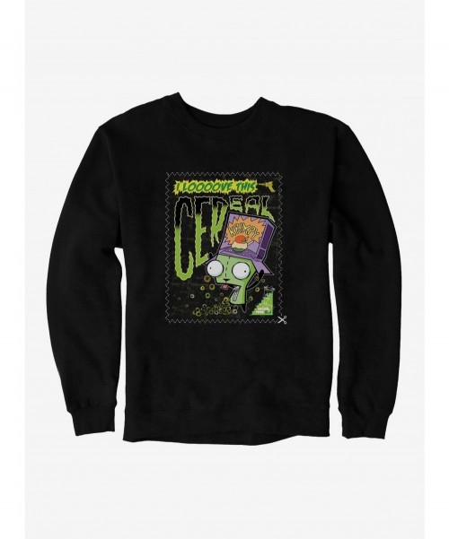 Value Item Invader Zim I Love This Cereal Sweatshirt $10.92 Sweatshirts