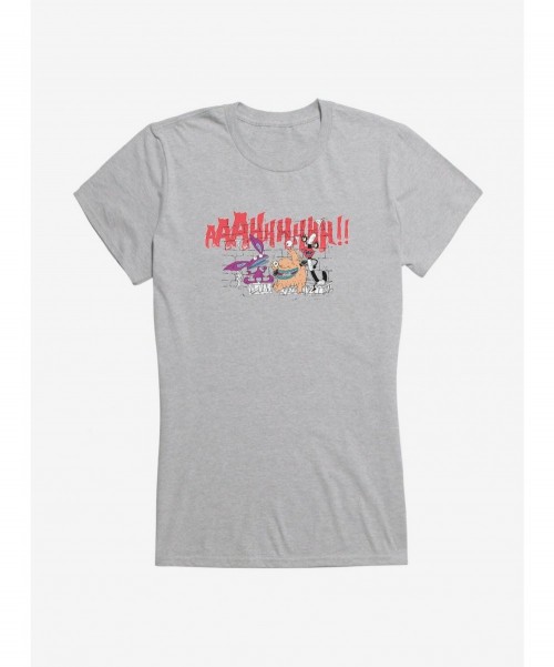 Clearance Aaahh!!! Real Monsters Brick Wall Girls T-Shirt $8.57 T-Shirts