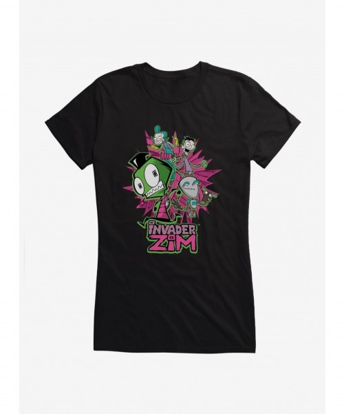 Best Deal Invader Zim GIR & Roboparents Girls T-Shirt $6.37 T-Shirts