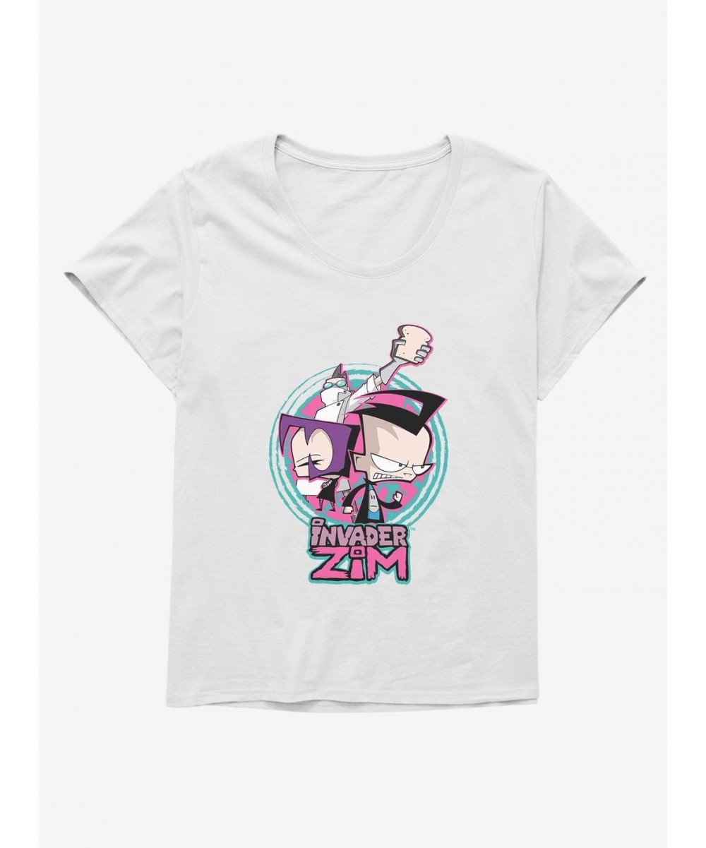 Premium Invader Zim Gaz, Dib & Professor Membrane Girls T-Shirt Plus Size $11.96 T-Shirts