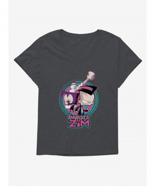 Premium Invader Zim Gaz, Dib & Professor Membrane Girls T-Shirt Plus Size $11.96 T-Shirts