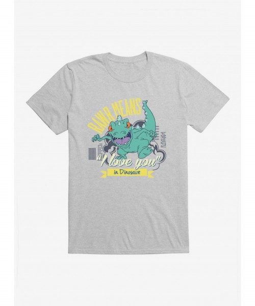 Limited-time Offer Rugrats Reptar Rawr Means I Love You In Dinosaur T-Shirt $6.88 T-Shirts