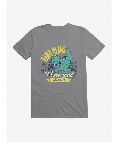 Limited-time Offer Rugrats Reptar Rawr Means I Love You In Dinosaur T-Shirt $6.88 T-Shirts