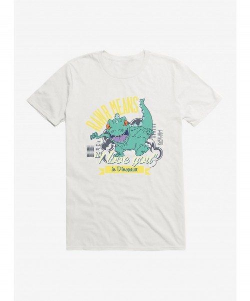 Limited-time Offer Rugrats Reptar Rawr Means I Love You In Dinosaur T-Shirt $6.88 T-Shirts