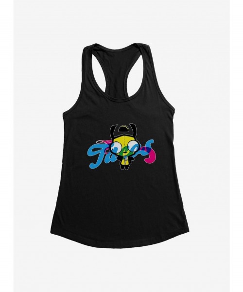 Cheap Sale Invader Zim Tacos Girls Tank $9.96 Tanks