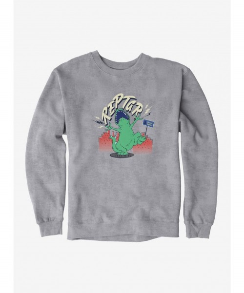 Cheap Sale Rugrats Reptar Lightning Roar Sweatshirt $10.04 Sweatshirts