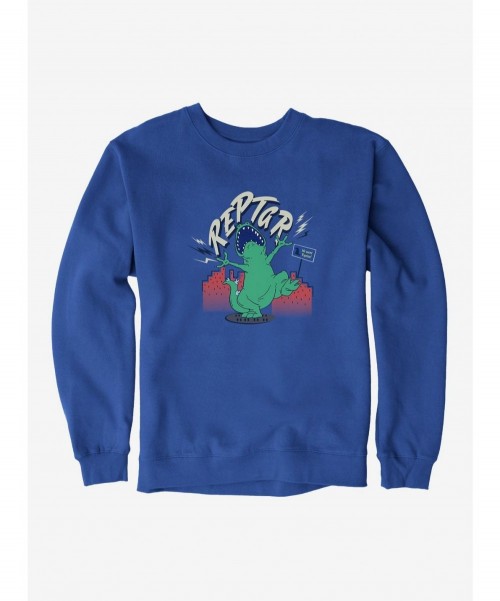 Cheap Sale Rugrats Reptar Lightning Roar Sweatshirt $10.04 Sweatshirts