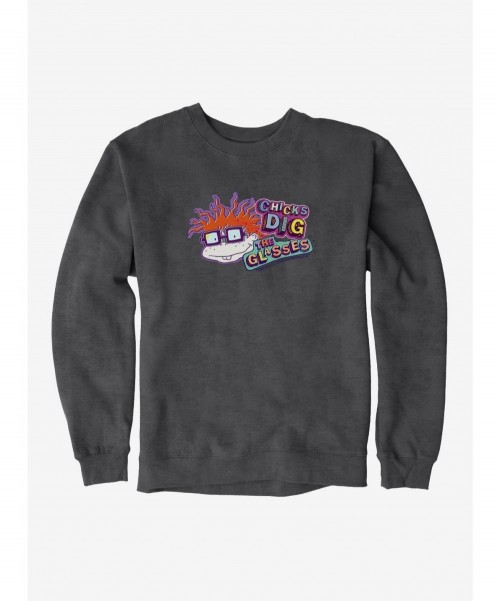 Premium Rugrats Chuckie Chicks Dig Glasses Sweatshirt $11.81 Sweatshirts