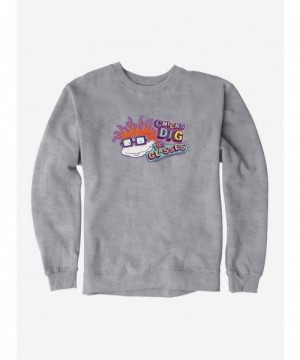 Premium Rugrats Chuckie Chicks Dig Glasses Sweatshirt $11.81 Sweatshirts