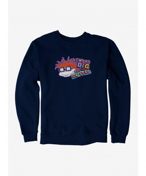 Premium Rugrats Chuckie Chicks Dig Glasses Sweatshirt $11.81 Sweatshirts