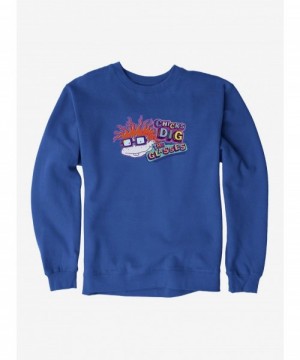 Premium Rugrats Chuckie Chicks Dig Glasses Sweatshirt $11.81 Sweatshirts