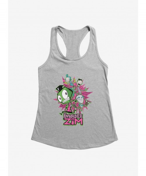 Clearance Invader Zim GIR & Roboparents Girls Tank $9.76 Tanks