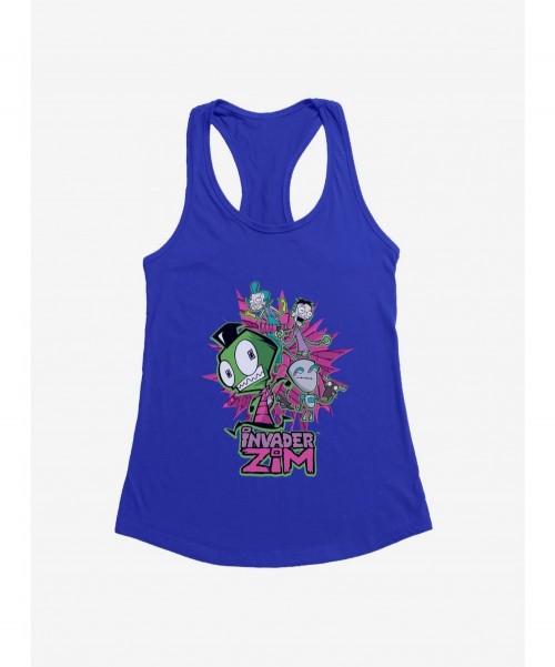 Clearance Invader Zim GIR & Roboparents Girls Tank $9.76 Tanks