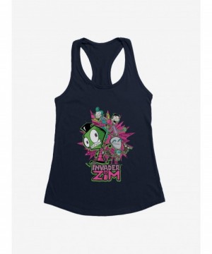 Clearance Invader Zim GIR & Roboparents Girls Tank $9.76 Tanks