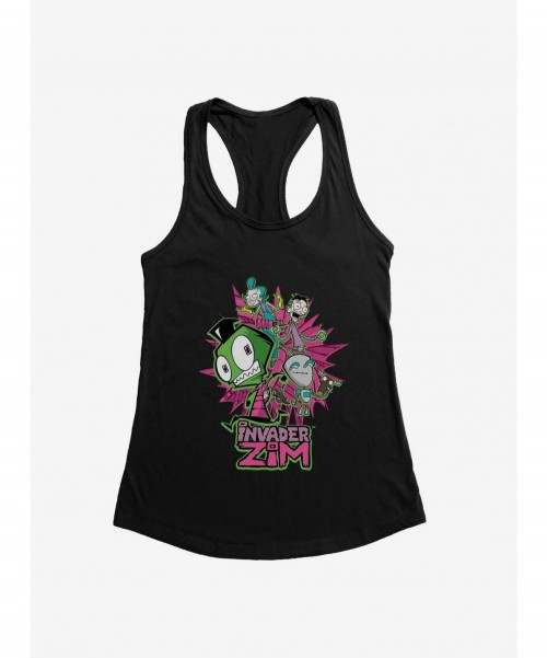 Clearance Invader Zim GIR & Roboparents Girls Tank $9.76 Tanks